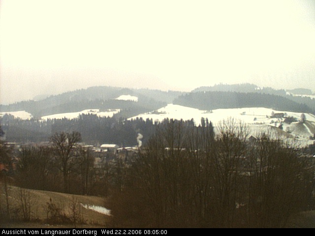 Webcam-Bild: Aussicht vom Dorfberg in Langnau 20060222-080500