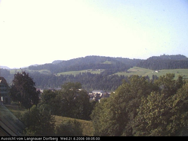 Webcam-Bild: Aussicht vom Dorfberg in Langnau 20060621-080500