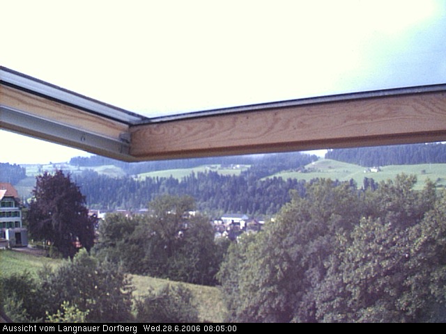 Webcam-Bild: Aussicht vom Dorfberg in Langnau 20060628-080500