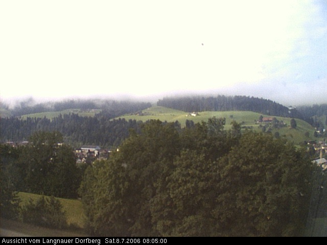 Webcam-Bild: Aussicht vom Dorfberg in Langnau 20060708-080500