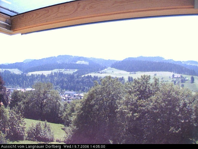 Webcam-Bild: Aussicht vom Dorfberg in Langnau 20060719-140500