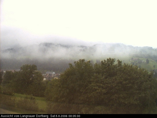 Webcam-Bild: Aussicht vom Dorfberg in Langnau 20060805-080500