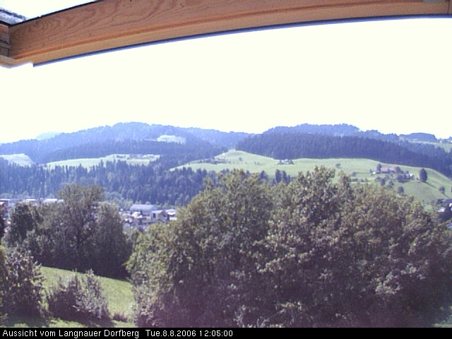 Webcam-Bild: Aussicht vom Dorfberg in Langnau 20060808-120500
