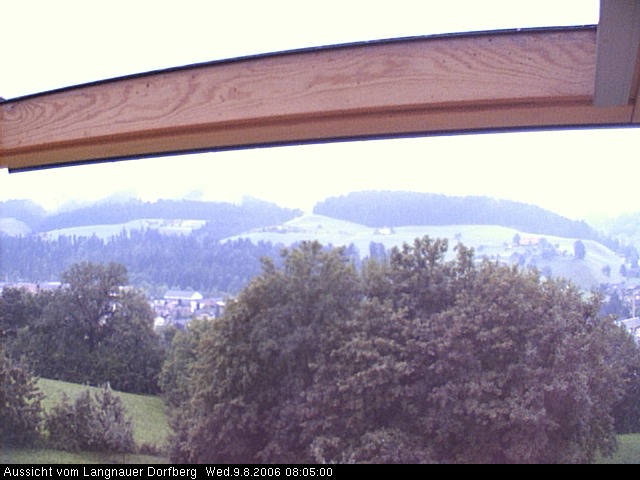 Webcam-Bild: Aussicht vom Dorfberg in Langnau 20060809-080500