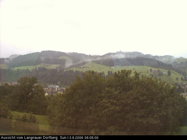 Webcam-Bild: Aussicht vom Dorfberg in Langnau 20060813-080500