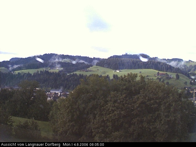 Webcam-Bild: Aussicht vom Dorfberg in Langnau 20060814-080500