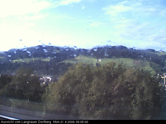 Webcam-Bild: Aussicht vom Dorfberg in Langnau 20060821-080500
