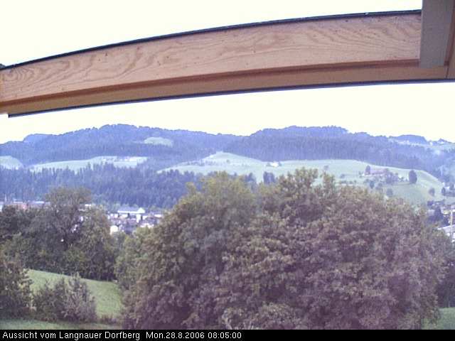 Webcam-Bild: Aussicht vom Dorfberg in Langnau 20060828-080500