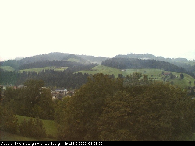 Webcam-Bild: Aussicht vom Dorfberg in Langnau 20060928-080500