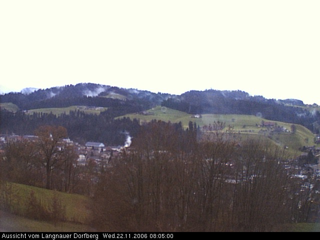 Webcam-Bild: Aussicht vom Dorfberg in Langnau 20061122-080500