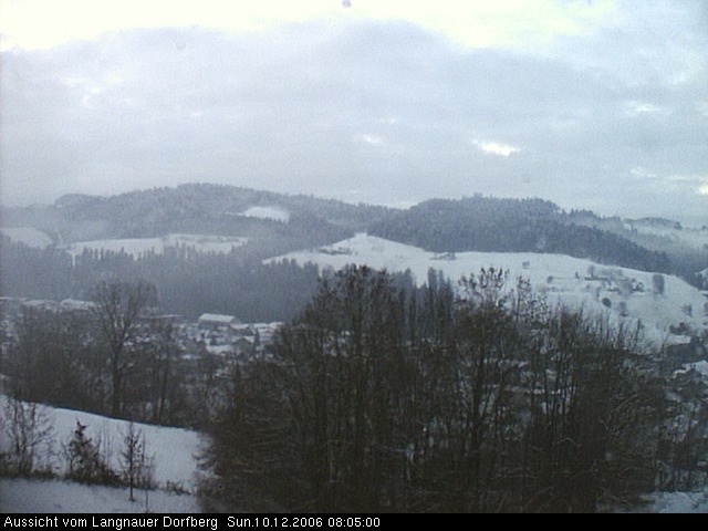 Webcam-Bild: Aussicht vom Dorfberg in Langnau 20061210-080500