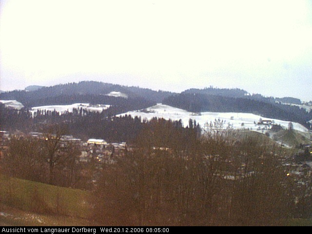 Webcam-Bild: Aussicht vom Dorfberg in Langnau 20061220-080500
