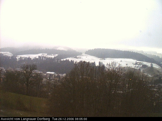 Webcam-Bild: Aussicht vom Dorfberg in Langnau 20061226-080500
