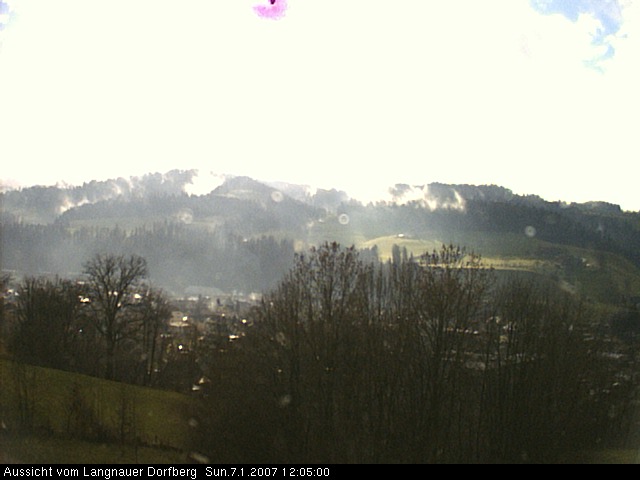 Webcam-Bild: Aussicht vom Dorfberg in Langnau 20070107-120500