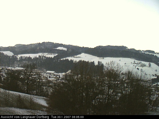Webcam-Bild: Aussicht vom Dorfberg in Langnau 20070130-080500