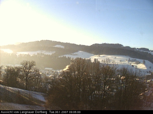 Webcam-Bild: Aussicht vom Dorfberg in Langnau 20070130-090500