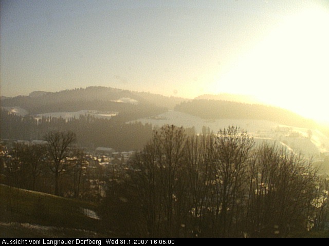 Webcam-Bild: Aussicht vom Dorfberg in Langnau 20070131-160500