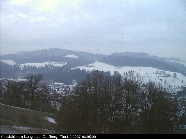 Webcam-Bild: Aussicht vom Dorfberg in Langnau 20070201-080500