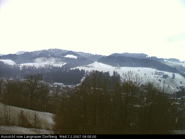 Webcam-Bild: Aussicht vom Dorfberg in Langnau 20070207-080500