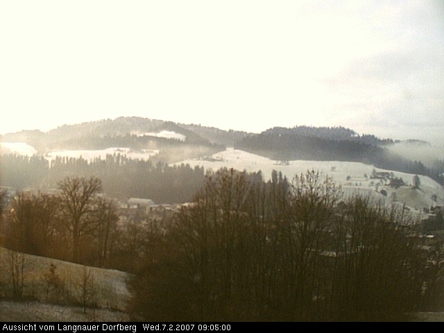 Webcam-Bild: Aussicht vom Dorfberg in Langnau 20070207-090500