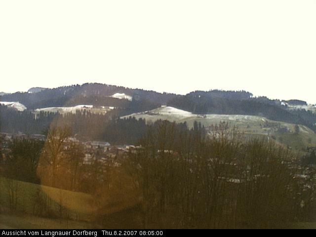 Webcam-Bild: Aussicht vom Dorfberg in Langnau 20070208-080500