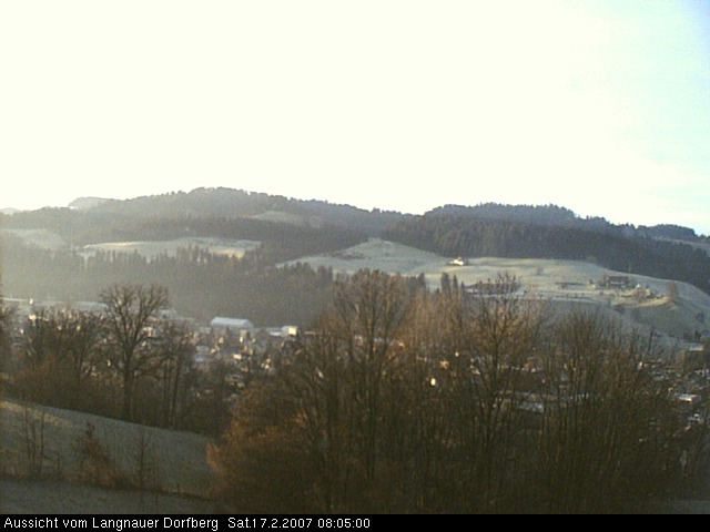 Webcam-Bild: Aussicht vom Dorfberg in Langnau 20070217-080500