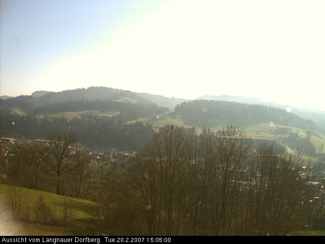 Webcam-Bild: Aussicht vom Dorfberg in Langnau 20070220-150500