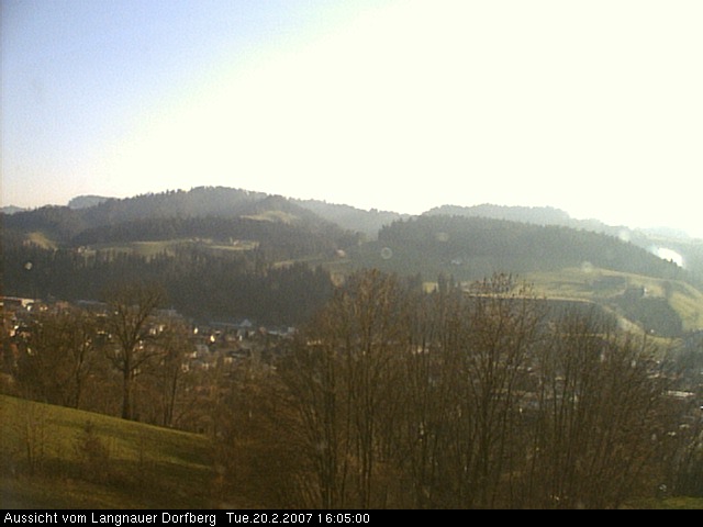 Webcam-Bild: Aussicht vom Dorfberg in Langnau 20070220-160500