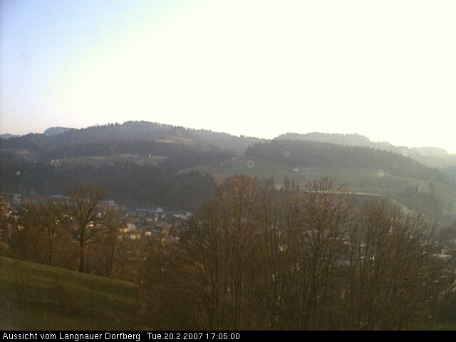 Webcam-Bild: Aussicht vom Dorfberg in Langnau 20070220-170500