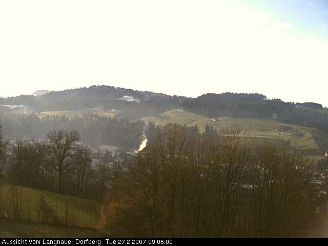 Webcam-Bild: Aussicht vom Dorfberg in Langnau 20070227-090500