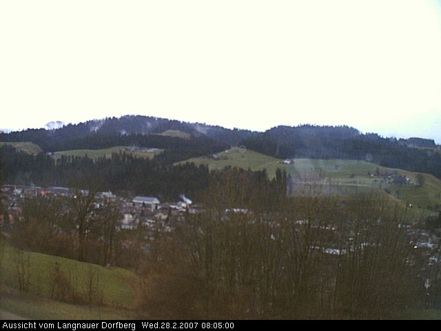 Webcam-Bild: Aussicht vom Dorfberg in Langnau 20070228-080500