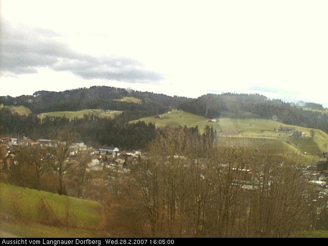 Webcam-Bild: Aussicht vom Dorfberg in Langnau 20070228-160500