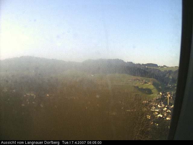 Webcam-Bild: Aussicht vom Dorfberg in Langnau 20070417-080500
