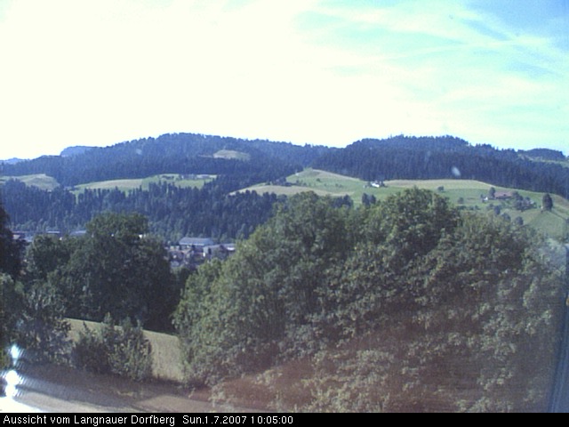 Webcam-Bild: Aussicht vom Dorfberg in Langnau 20070701-100500