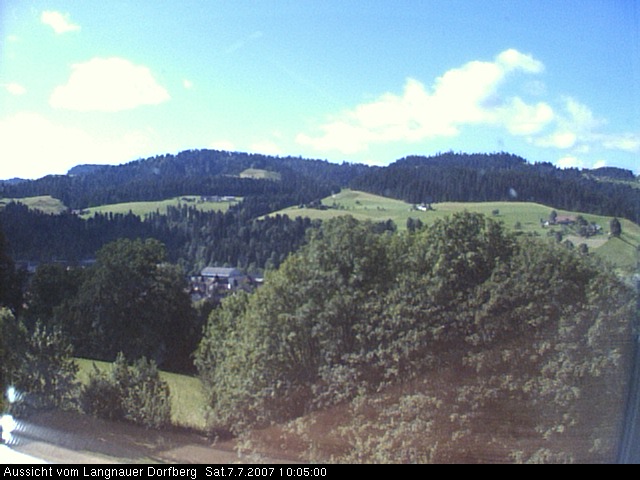 Webcam-Bild: Aussicht vom Dorfberg in Langnau 20070707-100500