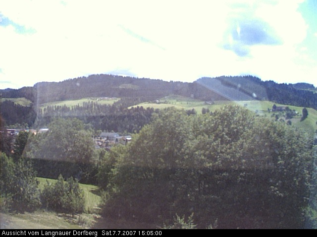 Webcam-Bild: Aussicht vom Dorfberg in Langnau 20070707-150500