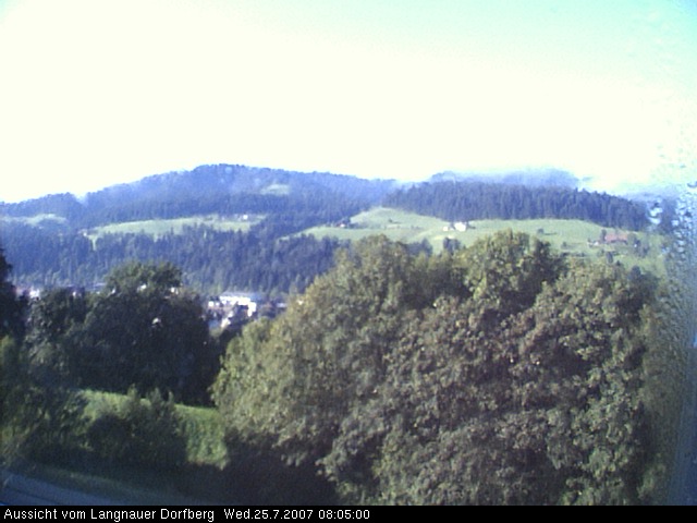 Webcam-Bild: Aussicht vom Dorfberg in Langnau 20070725-080500