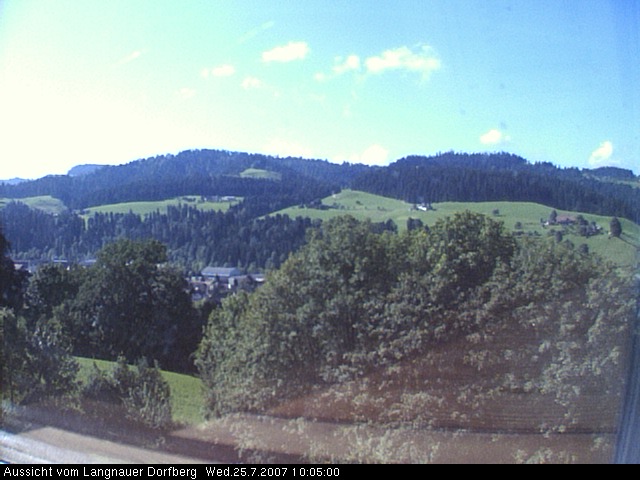 Webcam-Bild: Aussicht vom Dorfberg in Langnau 20070725-100500