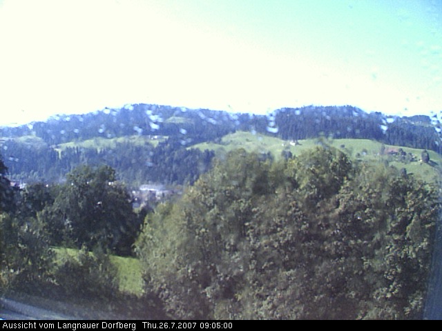 Webcam-Bild: Aussicht vom Dorfberg in Langnau 20070726-090500