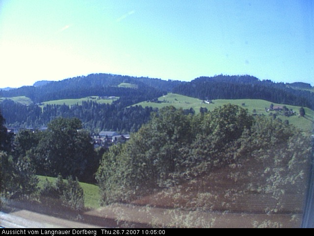 Webcam-Bild: Aussicht vom Dorfberg in Langnau 20070726-100500