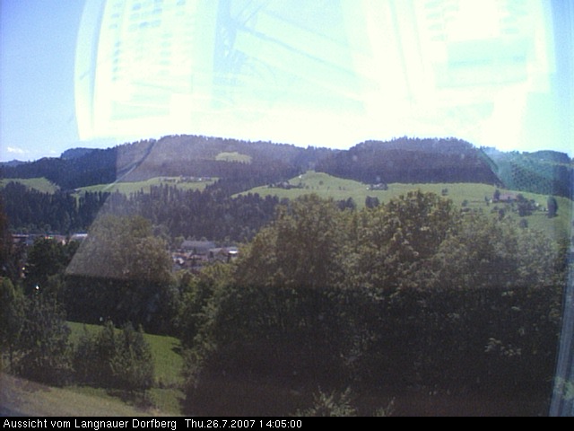 Webcam-Bild: Aussicht vom Dorfberg in Langnau 20070726-140500