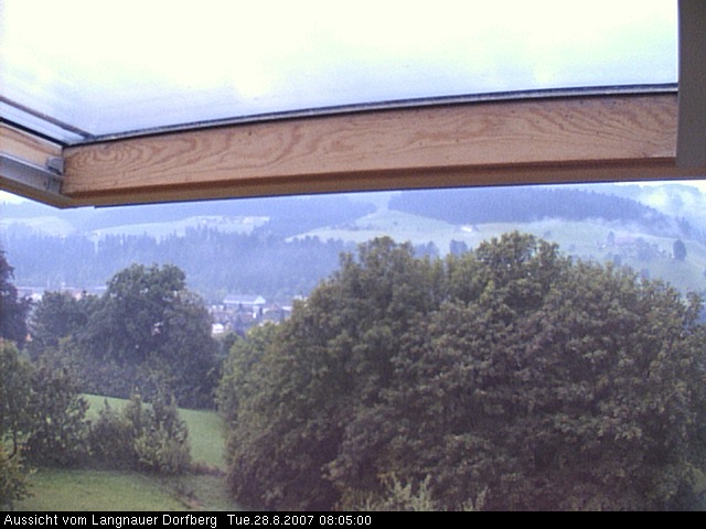 Webcam-Bild: Aussicht vom Dorfberg in Langnau 20070828-080500