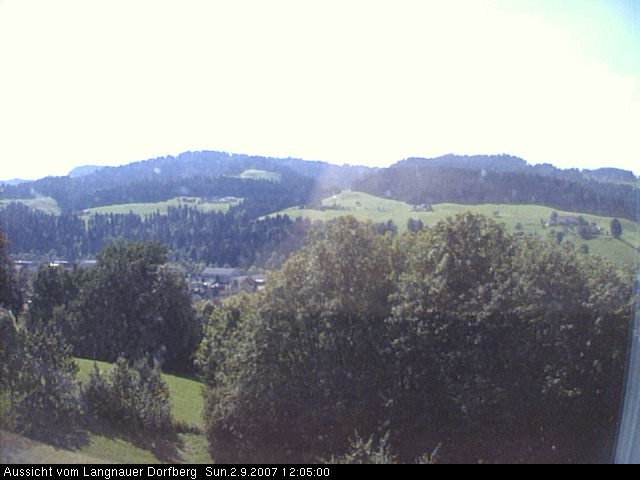 Webcam-Bild: Aussicht vom Dorfberg in Langnau 20070902-120500