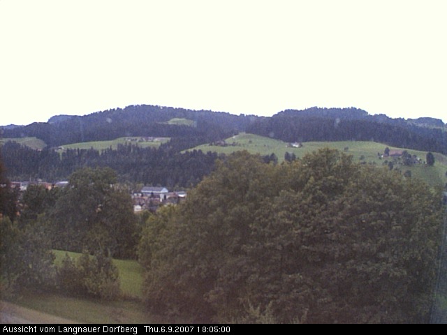 Webcam-Bild: Aussicht vom Dorfberg in Langnau 20070906-180500