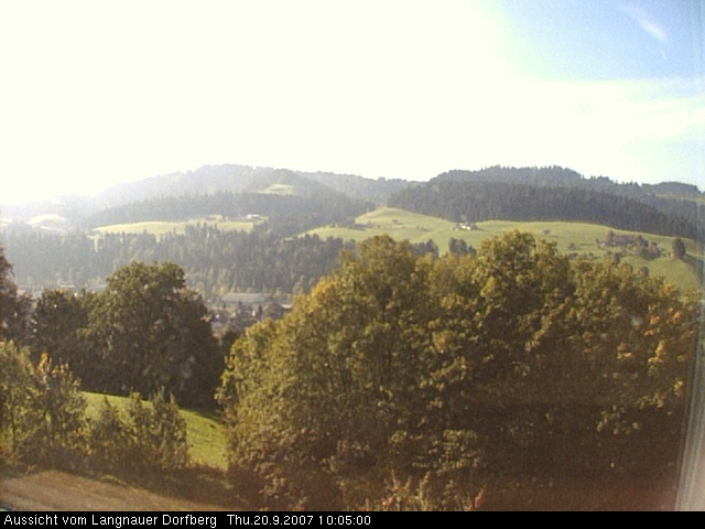 Webcam-Bild: Aussicht vom Dorfberg in Langnau 20070920-100500