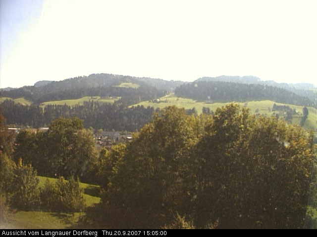 Webcam-Bild: Aussicht vom Dorfberg in Langnau 20070920-150500