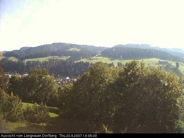 Webcam-Bild: Aussicht vom Dorfberg in Langnau 20070920-160500