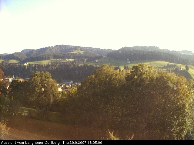 Webcam-Bild: Aussicht vom Dorfberg in Langnau 20070920-180500