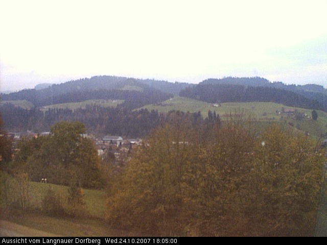Webcam-Bild: Aussicht vom Dorfberg in Langnau 20071024-180500