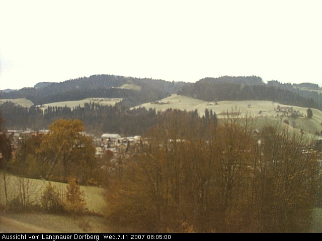Webcam-Bild: Aussicht vom Dorfberg in Langnau 20071107-080500